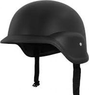 Casque protection Swat noir ultra réaliste