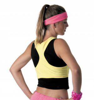Brassière fluo jaune