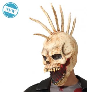 Masque latex skull warrior à piques
