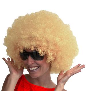 Perruque afro blond