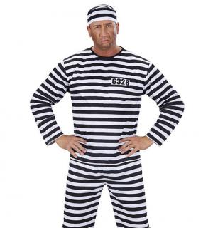 Prisonnier Bagnard noir et blanc taille M/L