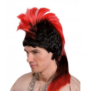 Perruque punk rouge