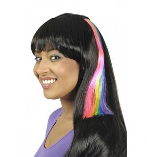 Mêche extension cheveux multicolore