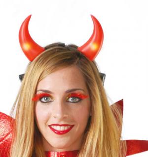 Cornes serre tête diable lumineux