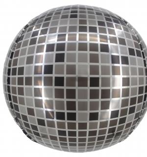 Ballon mylar Boule à facettes sphérique 55x46cm