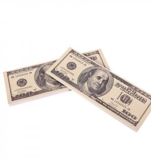 Blister de 100 faux billets 100 dollars double face