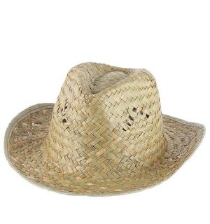 Chapeau Fedora Gangster paille naturelle