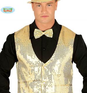 Gilet à sequins or
