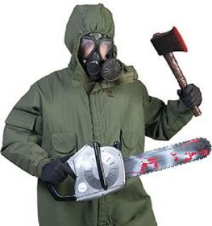 Ensemble de survivant chimique taille L