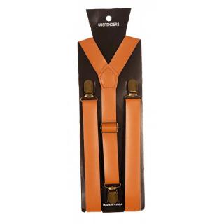 Bretelles marrons imitation cuir