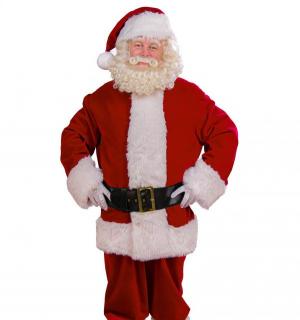 Costume Père Noël luxe haut de gamme taille L
