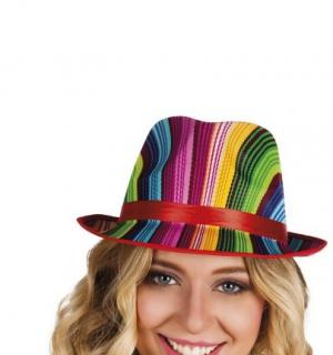 Chapeau borsalino popstar multicolore