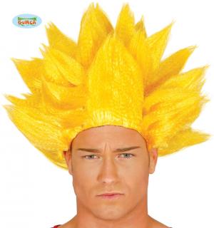 Perruque guerrier manga blonde