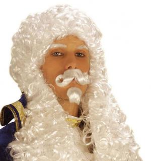 Perruque roi blanche