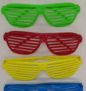 Lunettes disco grille 4 couleurs (N15)