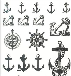 Tatouage temporaire marin