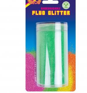Pot de paillettes sèches biodégradables 200gr vert fluo