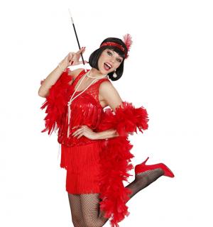 Robe Charleston rouge années 20 taille M