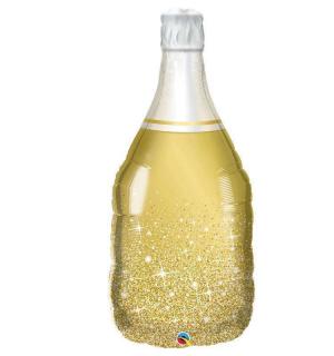 Ballon mylar bouteille de champagne 76 cm