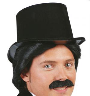 Haut de forme floqué noir