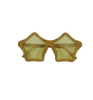 Lunettes étoile paillettes or