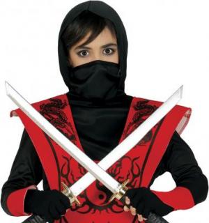 Ninja rouge et noir 7/9 ans