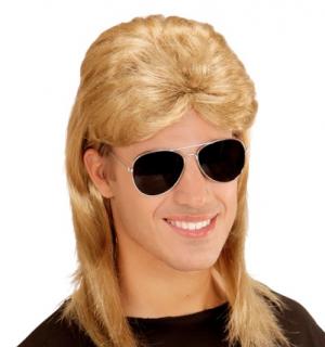 Perruque nuque longue blonde coupe mulet