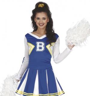 Cheerleader pompom girl bleue taille M