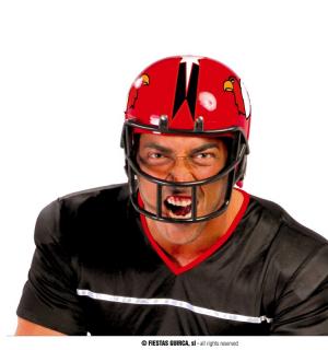 Casque football américain rouge