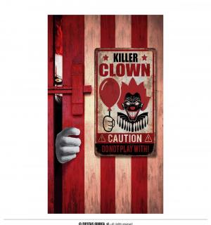 Plaque rigide clown tueur