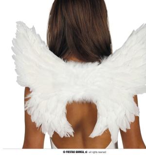 Ailes d'ange plumes blanches 50x45cm