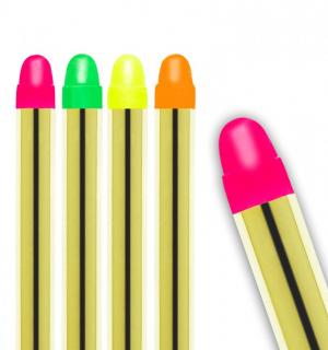 5 crayons gras fluo effet UV