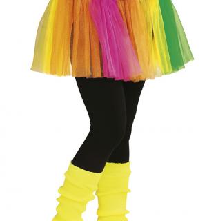 Chaussettes de danse jambières fluo jaune