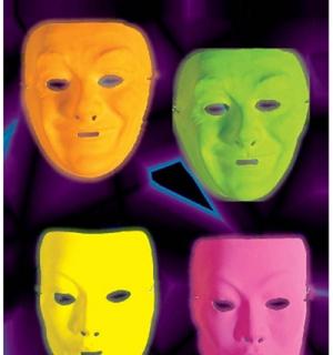 Masque plastique fluo
