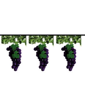 Guirlande 12 fanions raisins