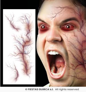 Tatouages veines visage