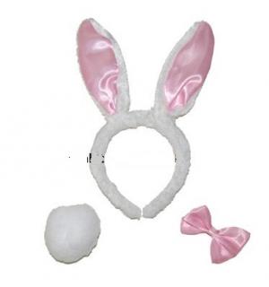 Set serre tête lapin avec noeud papillon