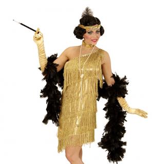 Robe Charleston frangée or taille L