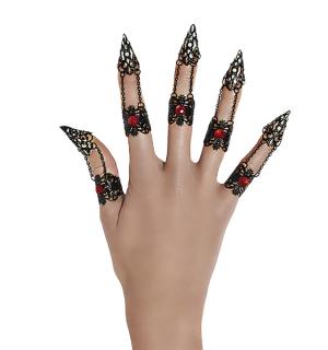 Bagues d'ongles gothiques / vampire