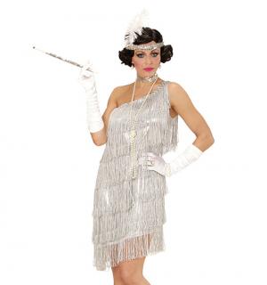 Robe Charleston frangée argent taille S
