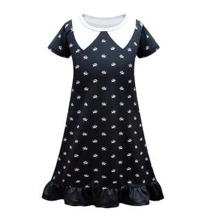 Robe écolière du mercredi imprimée 7/9 ans