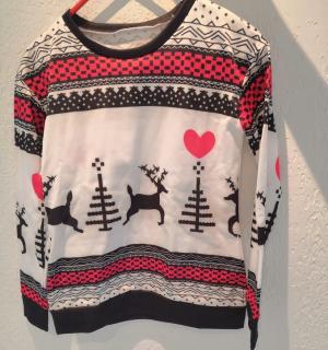Sweat shirt Noël blanc femme taille 38