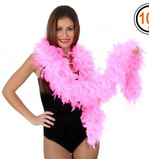 Boa en plumes rose 100 grammes