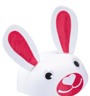 Coiffe de lapin feutrine