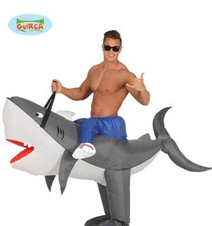 À cheval sur un requin gonflable taille M/L