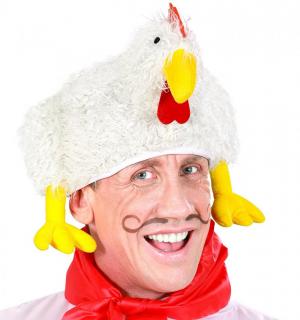 Coiffe peluche poulet