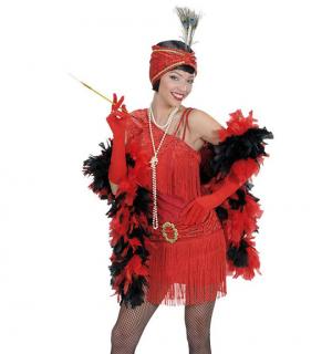 Robe Charleston rouge frangée taille M