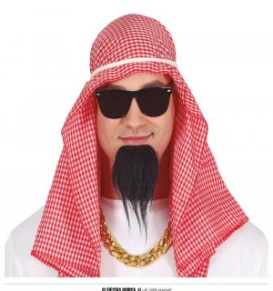 Set Cheikh arabe rouge et blanc