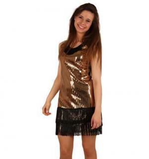 Robe Charleston sequin or taille 40