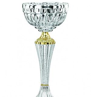 Coupe métal + socle marbre 21cm - 1822